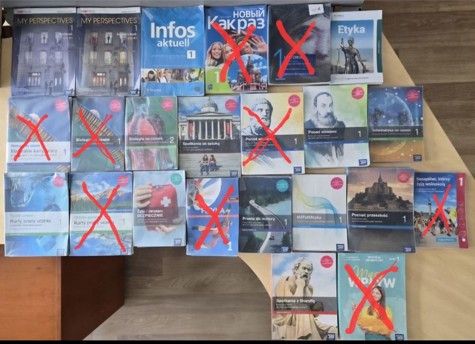 Podręczniki do I klasy liceum technikum