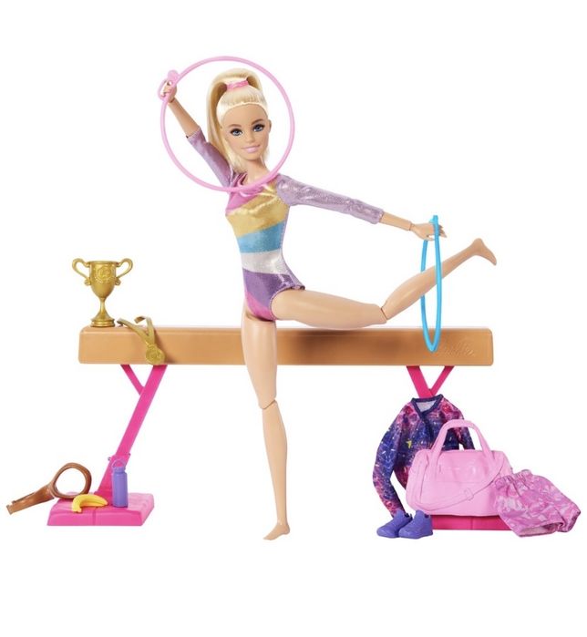 Барбі Гімнастка Barbie тренування з гімнастики you can gym гімнастика