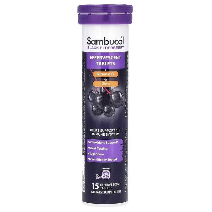 Sambucol черная бузина с витамином C и цинком для детей от 4 лет