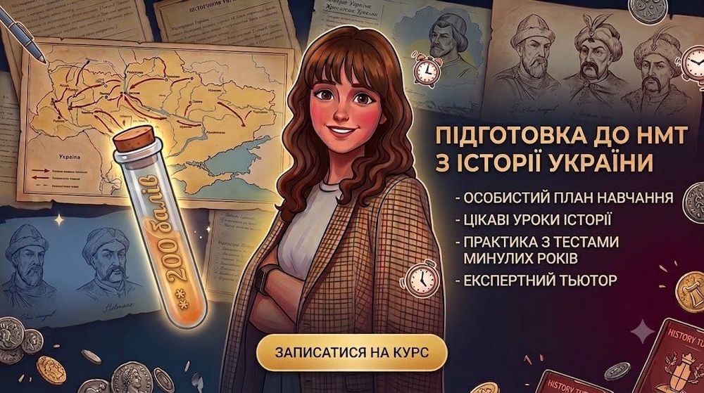 Репетитор з історії. Підготовка до НМТ з історії України