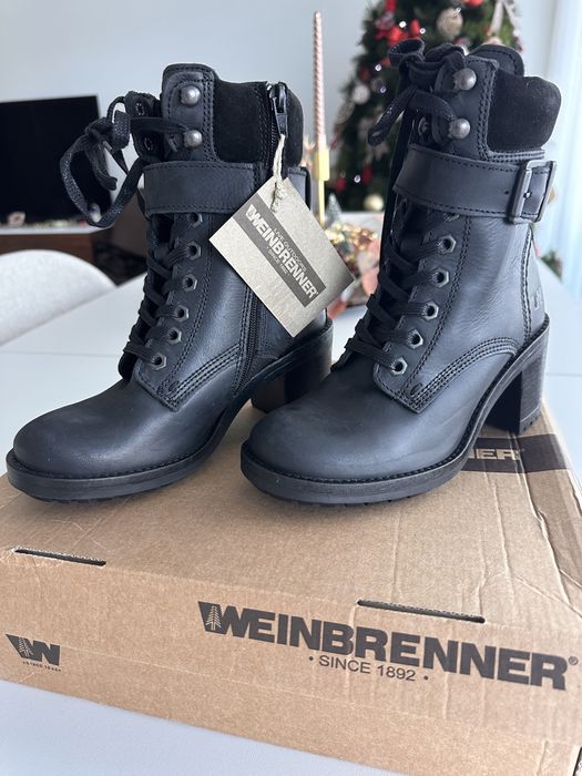 Bota de senhora em Pele WEINBRENNER (NOVAS)
