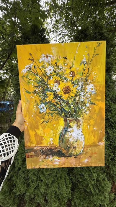 Obraz na płótnie inspirowany van Goghiem Słoneczniki 40x60