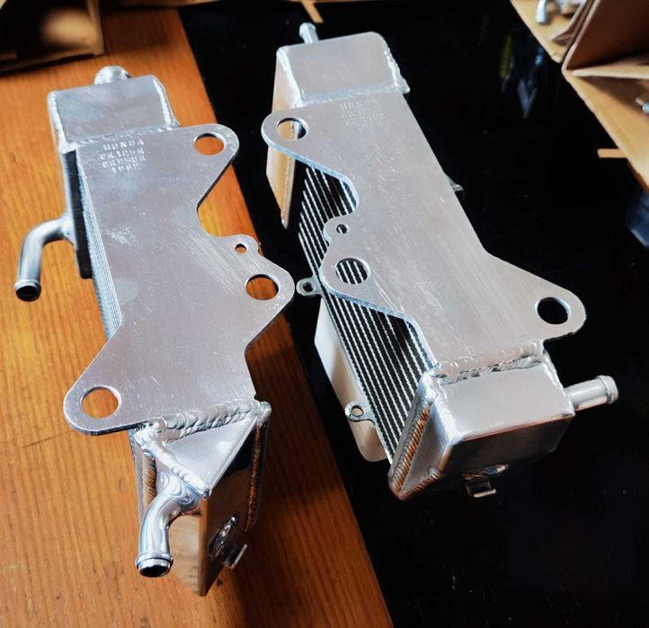 Radiadores Honda CR125 e CR250 de 1982 Alumínio Performance