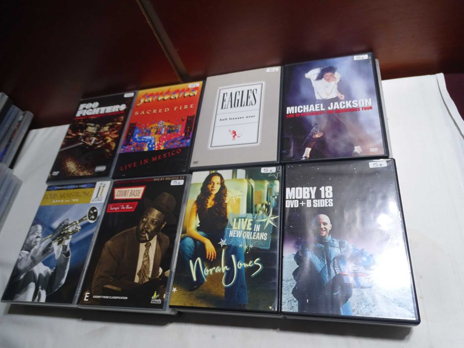 DVDs musicais em bom estado-5 euros cada artigo