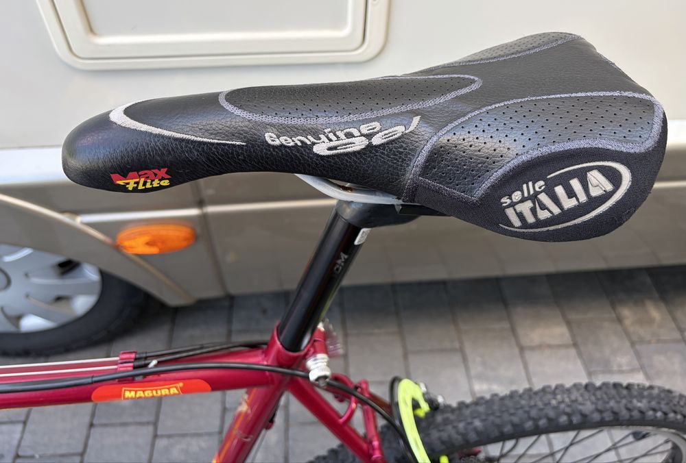 Rower youngtimer retro MTB skladak Shimano XT, Magura rama  XL 22”