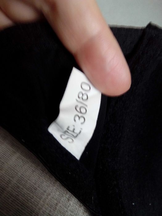 bardotka, nowy biustonosz odpinany z przodu, 36B, 80B