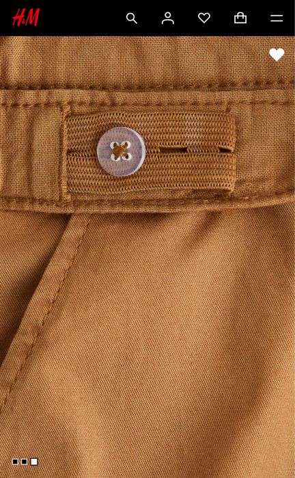 Коричневі брюки hm, коричневі чиноси hm, коричневі штани hm 2-3, 98 см