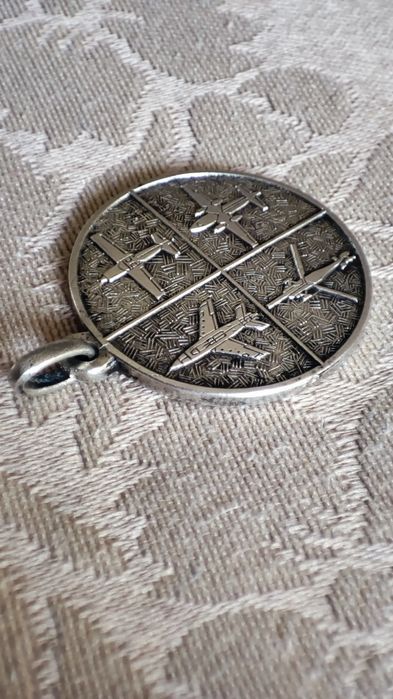 Medalha em prata vintage