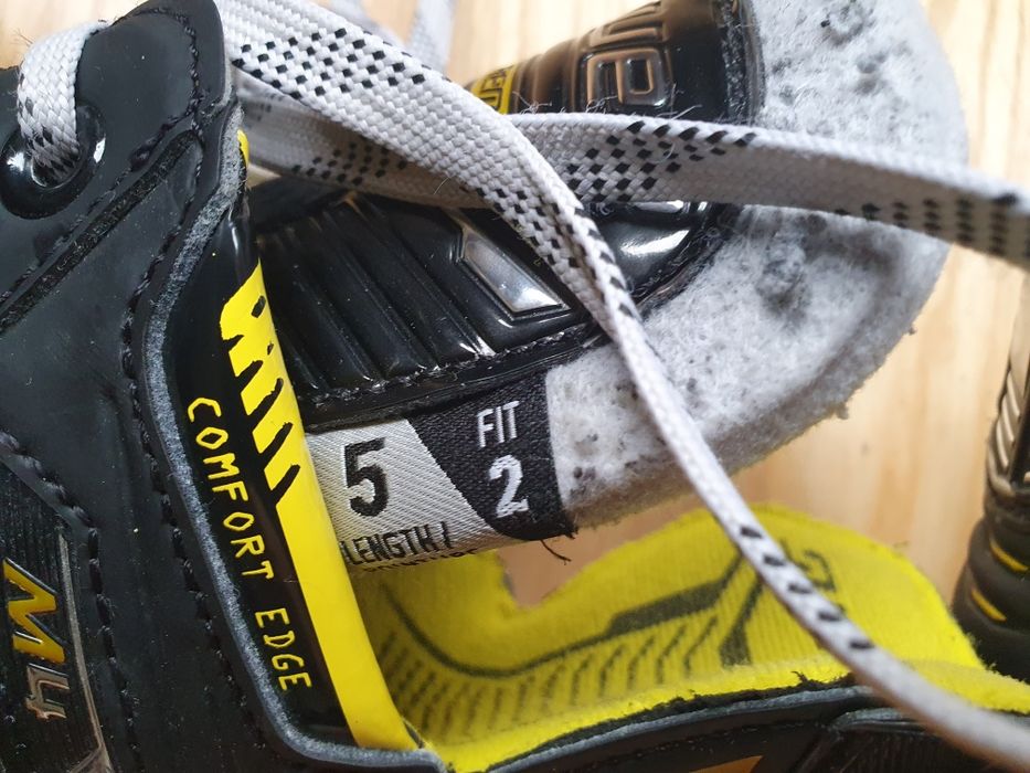 Bauer Supreme M4 5 fit 2 38.5 wkladka 243mm ls+ carbon lyzwy hokejowe