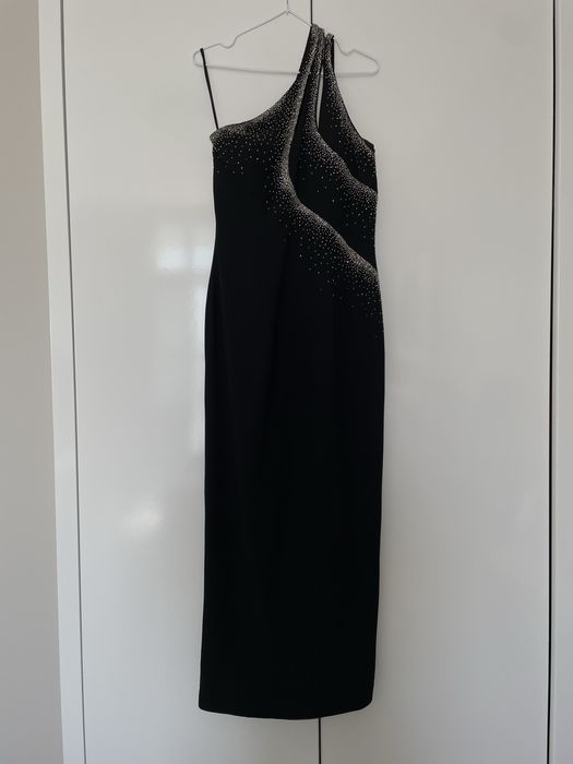 Вечірня довга асиметрична сукня / black tie платье вечернее черное