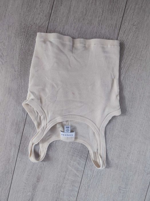 prazkowany crop top na ramiaczkach 32-34