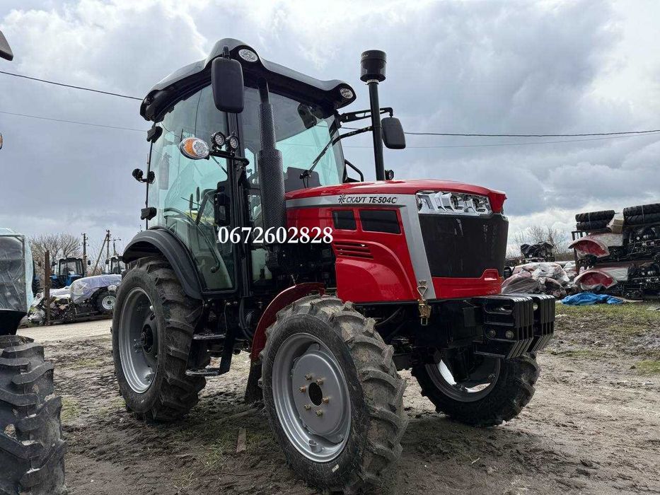 Мінітрактор Скаут TE-504C A/C + Кондиціонер оновлена пластикова кабіна