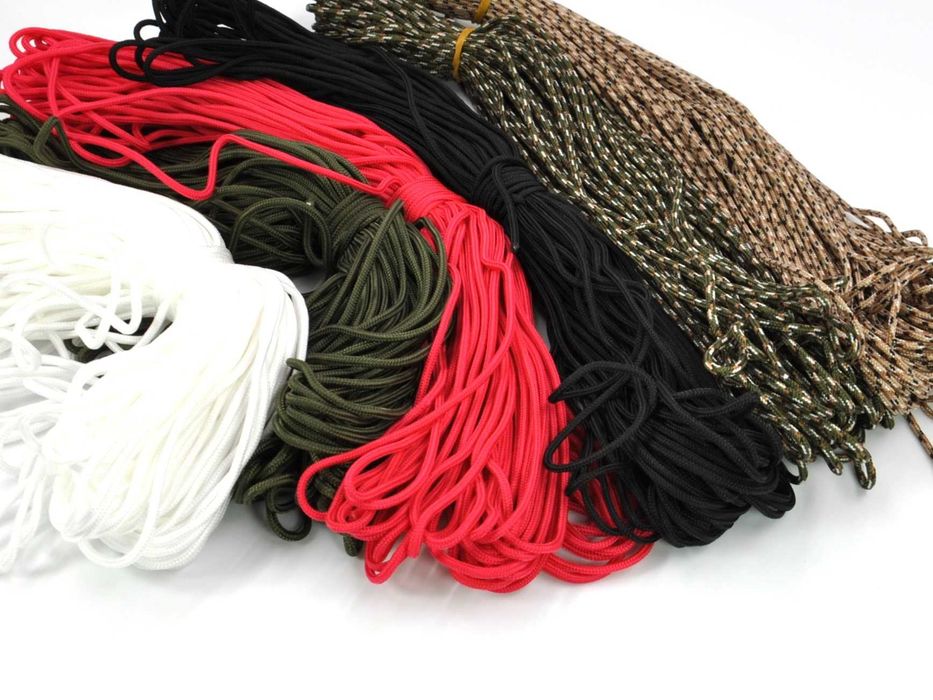 Sznurek Paracord 100ft - 31m - 2mm - Linka spadochronowa - Czarny