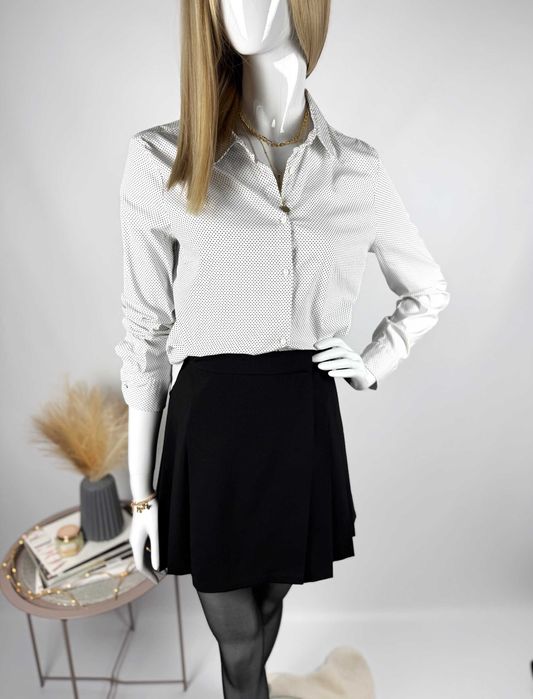 Elegancka koszula damska w kropki Zara XL 42 office bawełna do pracy