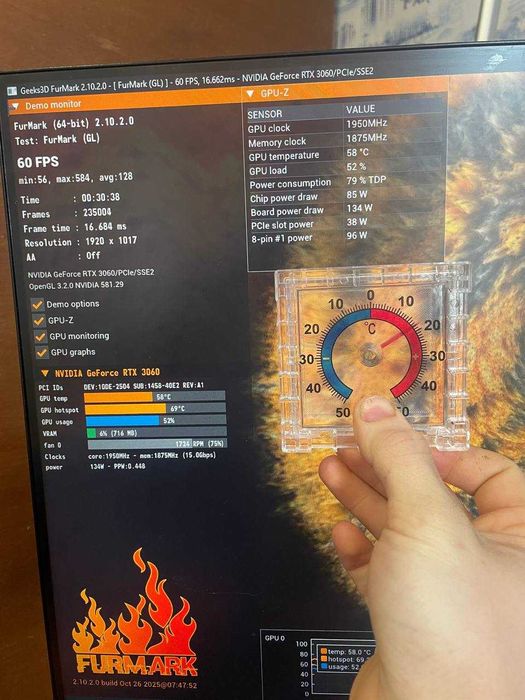 Ігровий комп'ютер RTX 3060 I5 9400f 24gb ddr4 512 ssd