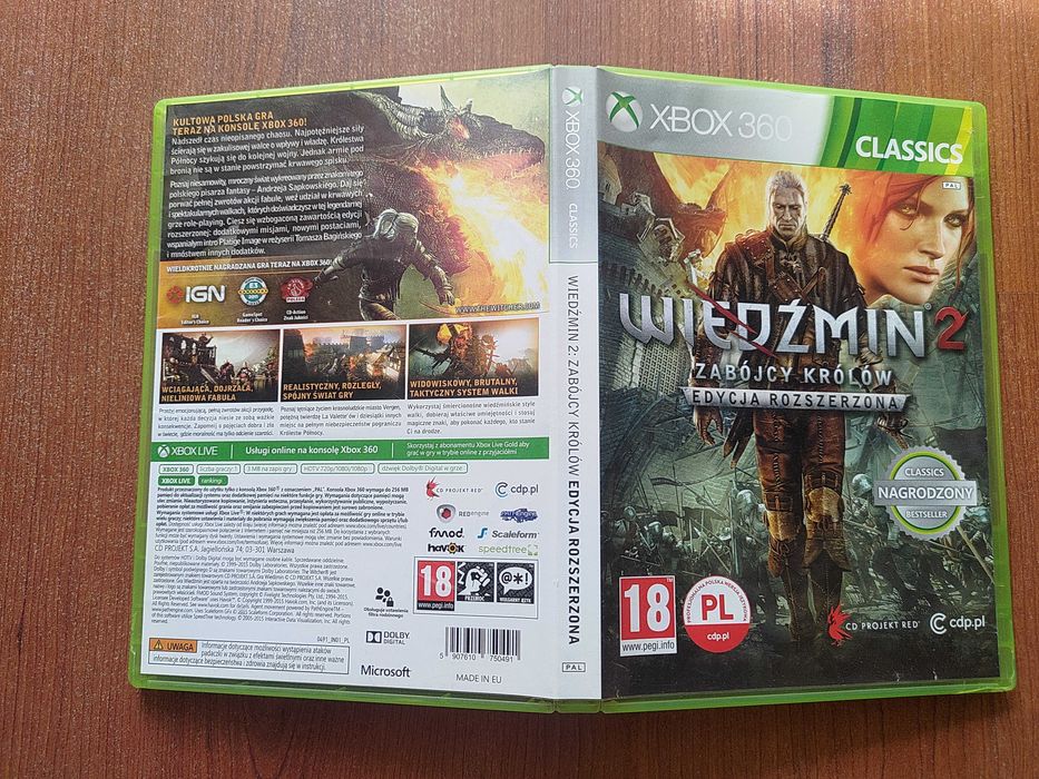 Xbox 360 Wiedźmin 2: Zabójcy Królów - Edycja Rozszerzona