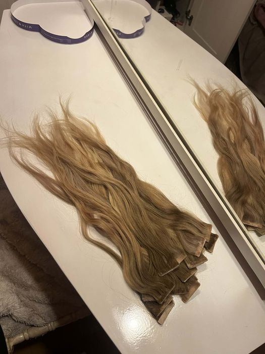 Wlosy naruralne kanapki blond