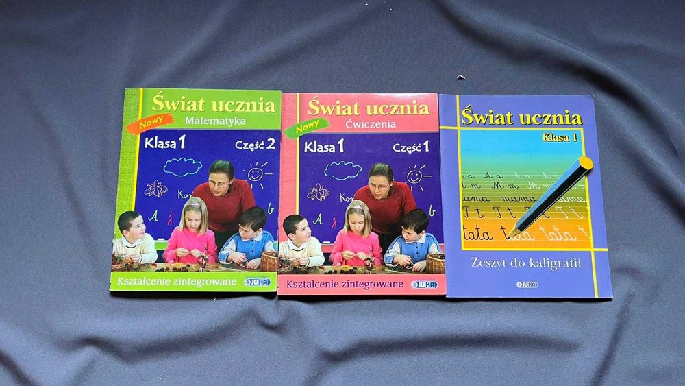 Świat ucznia Klasa 1. Matematyka, Ćwiczenia, Kaligrafia. Juka