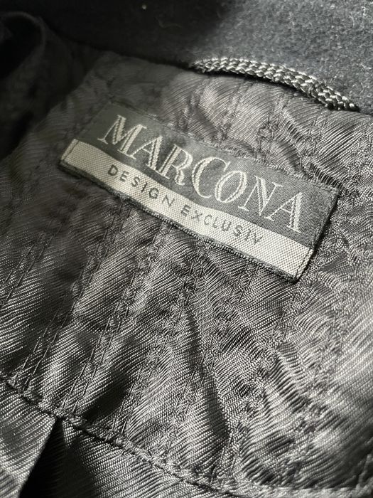 Płaszcz damski MarCona 42 XL wełna angora 70s