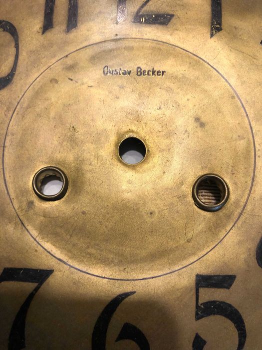 Stare tarcze zegarowe Gustav  Becker dwie sztuki