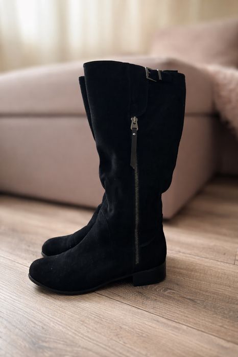 Чоботи зимові жіночі замшеві Respect, 39 р.