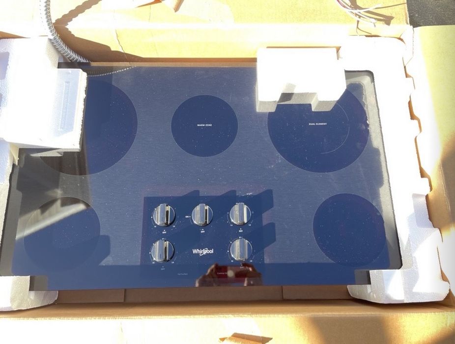 Електрична плита настільна WHIRLPOOL 36” 91,44 см варильна поверхня