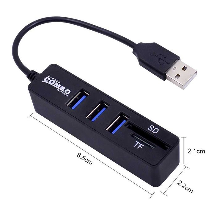 USB 3.0 HUB картридер микро SD / TF