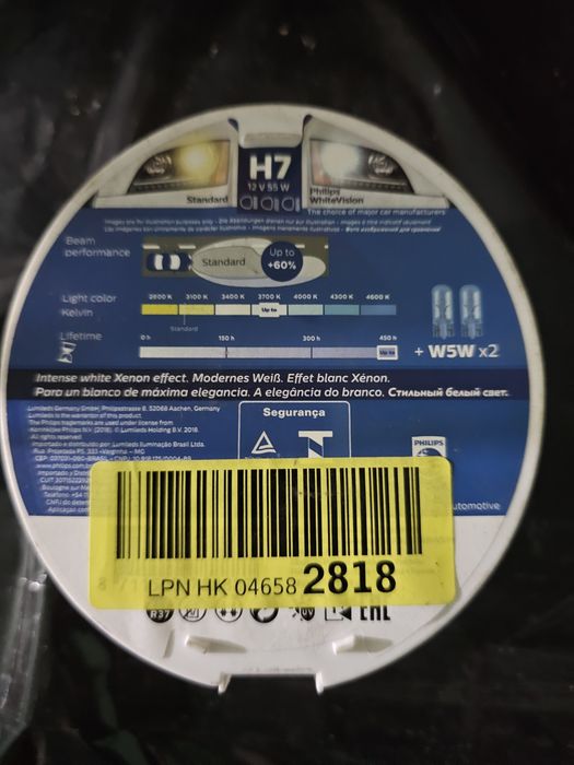Żarówki Philips H7 3700k Whitevision intense white xenon ultra
