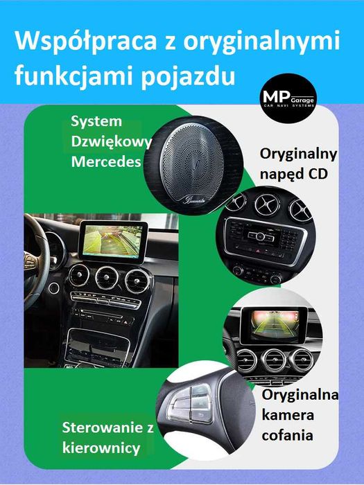 Mercedes Benz GLS / GLE stacja Android CarPlay/AndroidAuto Montaż FV