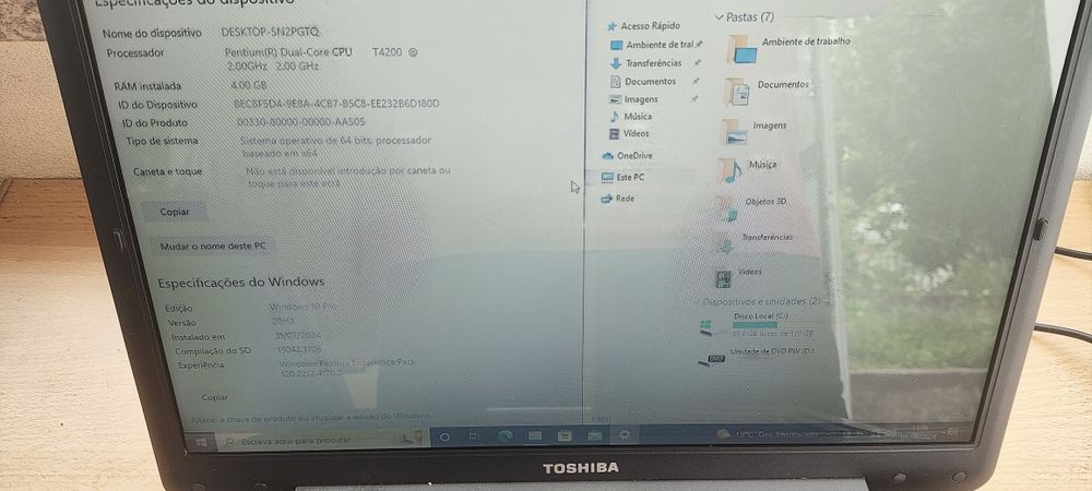 Portátil Toshiba A300