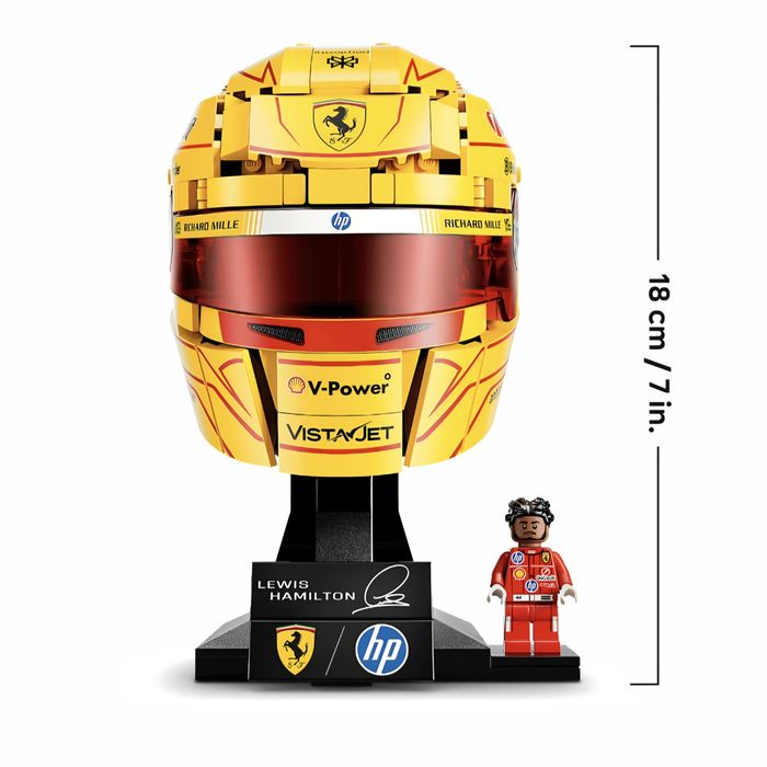 Lego 43022 - Capacete Scuderia Ferrari HP de Lewis Hamilton