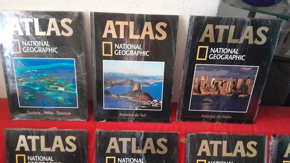 Coleção Atlas National Geographic — 18 Volumes NOVOS! -