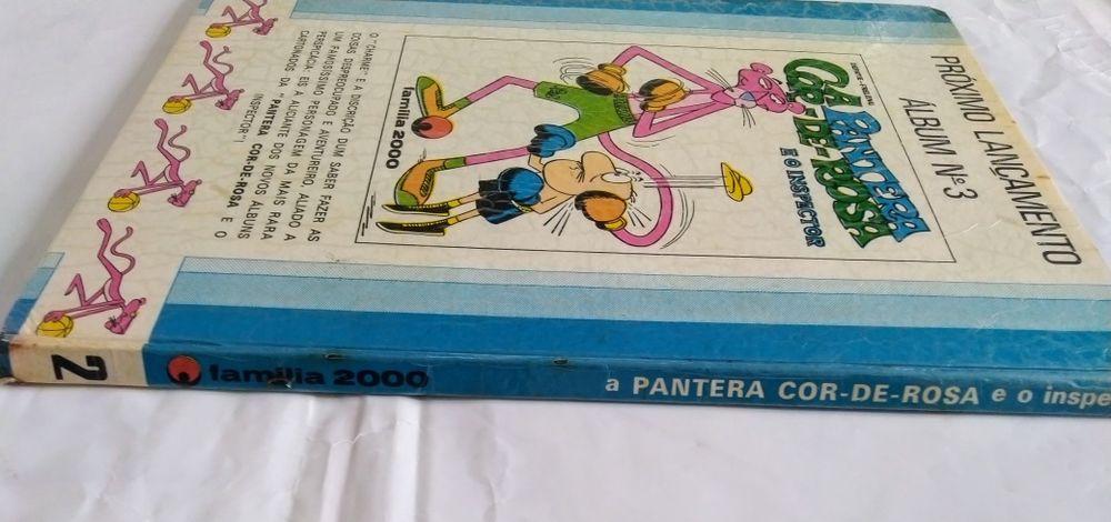 Livro infantil A Pantera cor de rosa e o Inspector, álbum 2, edi. 1979