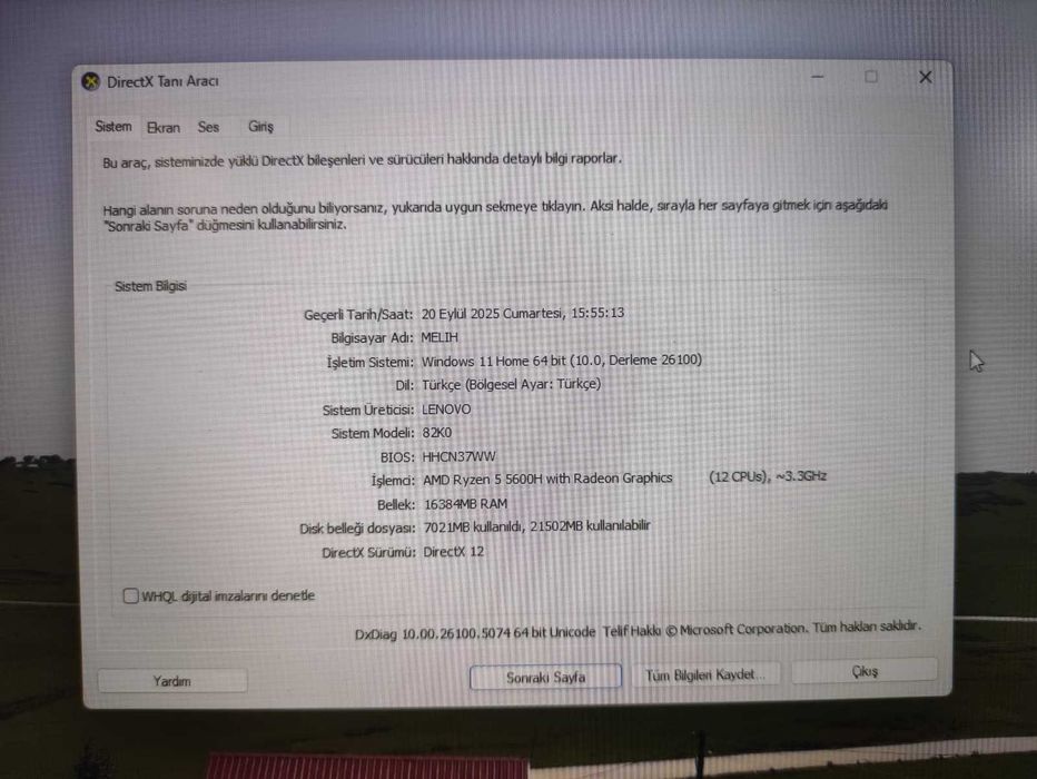 Lenovo Legion 5 17ACH6 Gaming Laptop 512GB RTX3050