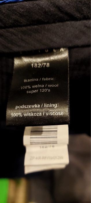 Garnitur Vistula granatowy 182:78 koszula gratis