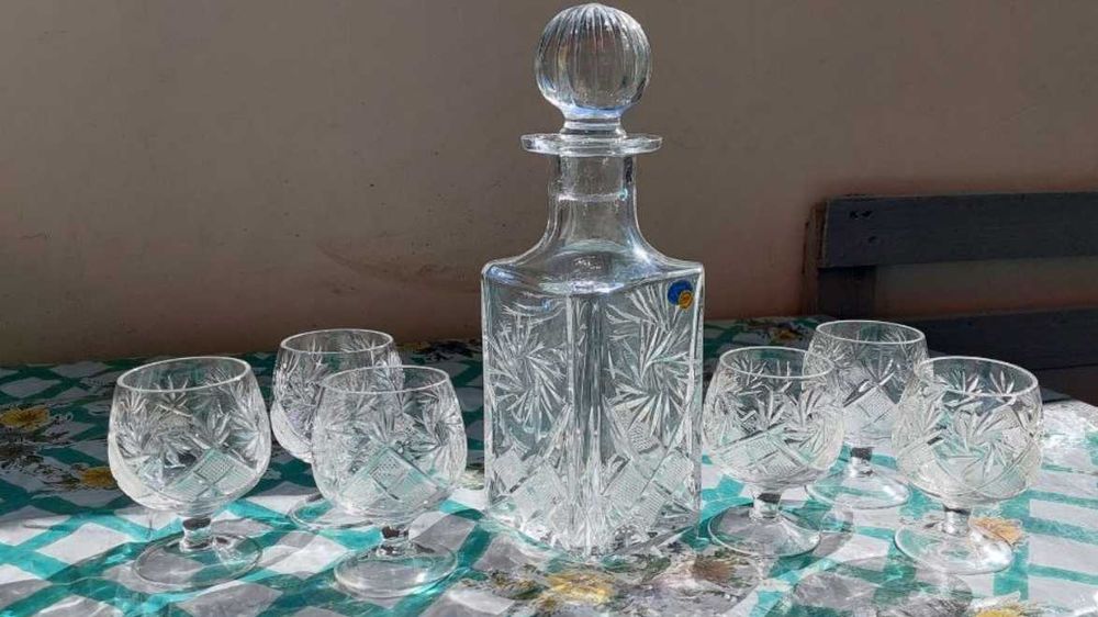 Хрустальный набор для коньяка "Неман"