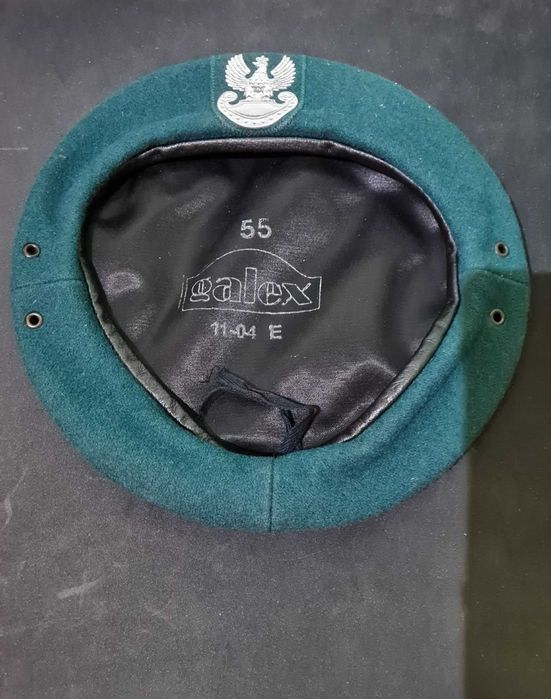 beret wojskowy, zielony