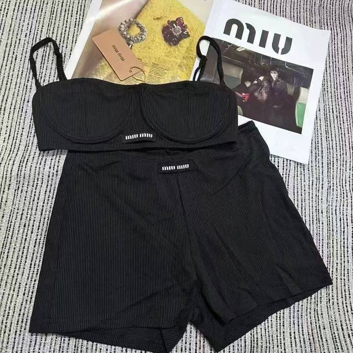 Комплект нижнего белья Miu miu комплект нижньої білизни міу міу