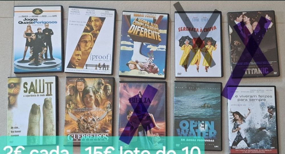 LOTE 32 DVD's - varios filmes 25€
