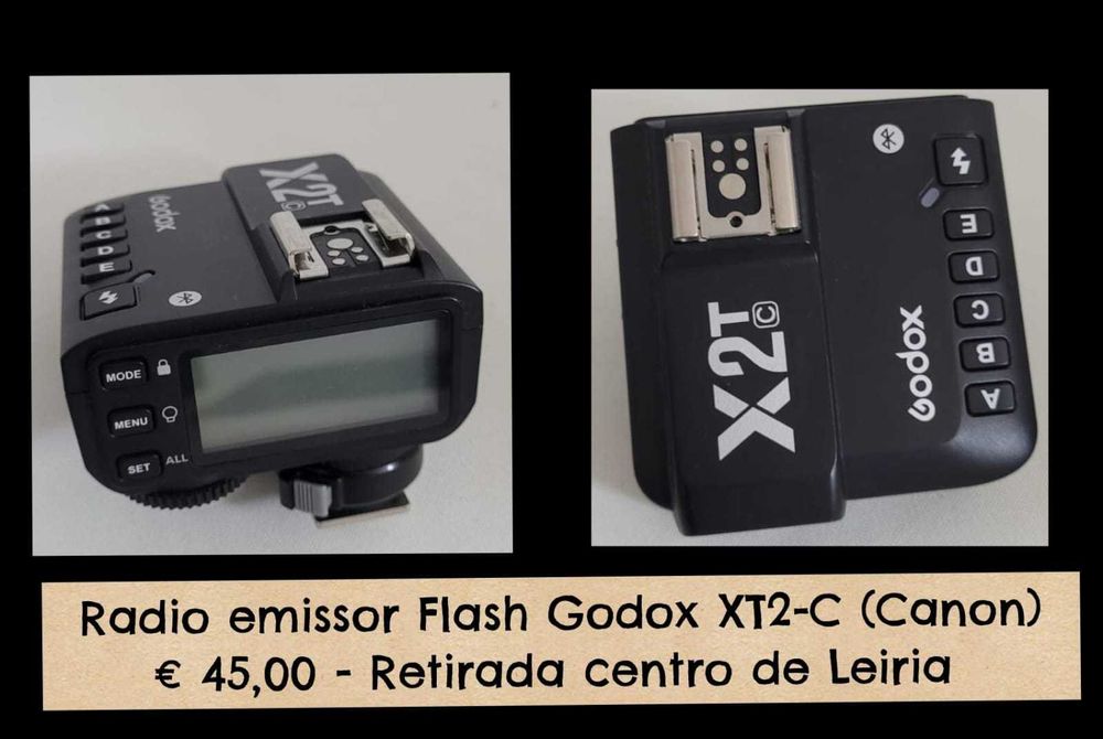 Rádio emissor flash Godox XT2-Canon Leiria, Pousos, Barreira E