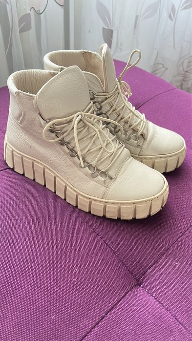 Кросовки кеды кожаные