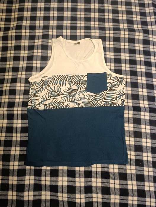 Koszulka męska w liście XL