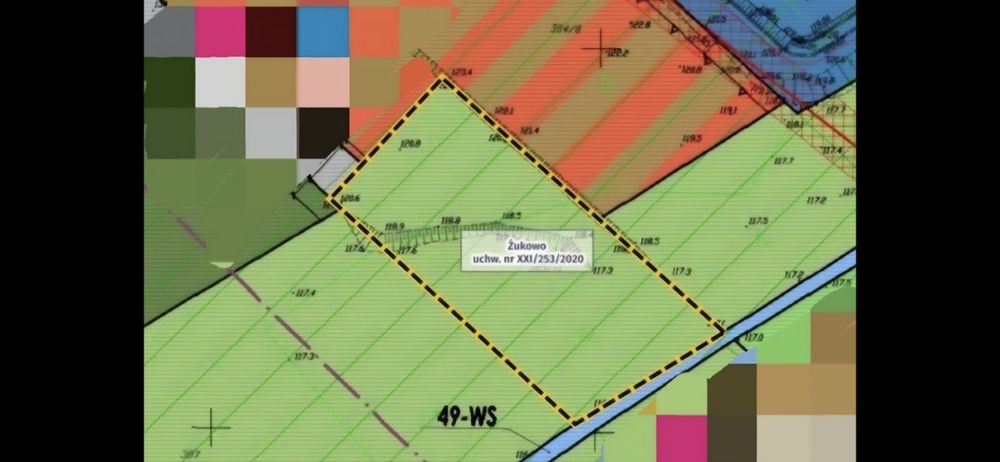 Dzialka rekreacyjna 4019 m² Żukowo - Widok 2