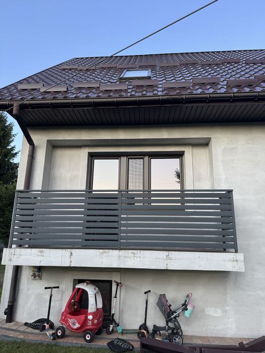 Balustrada balkonowa profile 80x20  z demontażu 2 szt