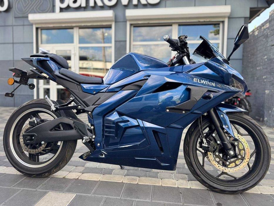 Електромотоцикл Elwinn Ninja 3000W, 72V 40Ah літій — б/в на гарантії, невеликий пробіг