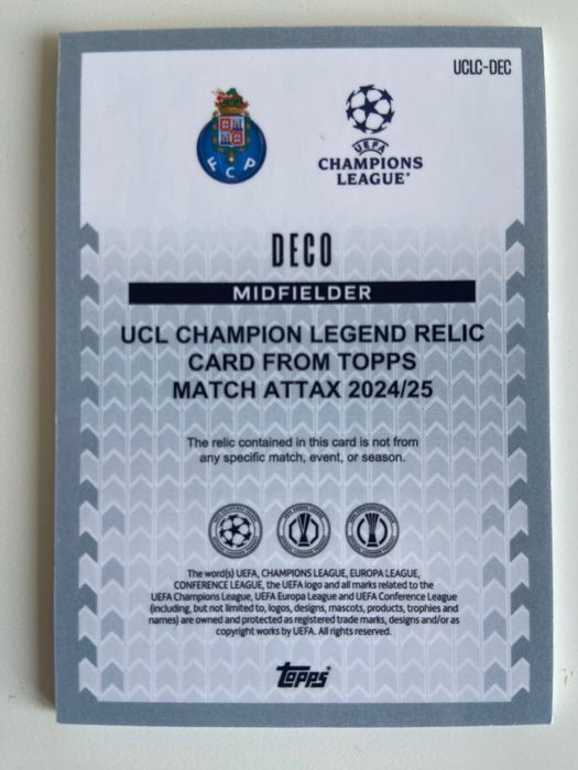 UCL Champion Relic DECO 24/25 Porto