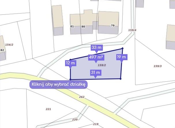 Działka usługowa inwestycyjna przy drodze DW189 teren plac