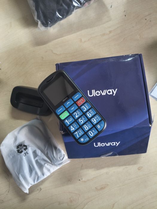 Telefon Uleway czarny/niebieski