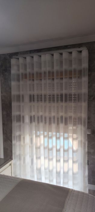 Cortinados onda com calha.