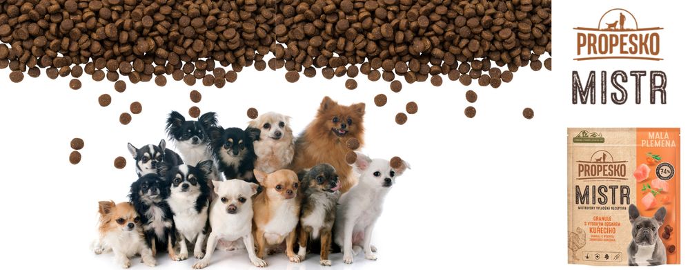 Sucha karma dla psa Propesko Mistr małe rasy, kurczak 1,5 kg